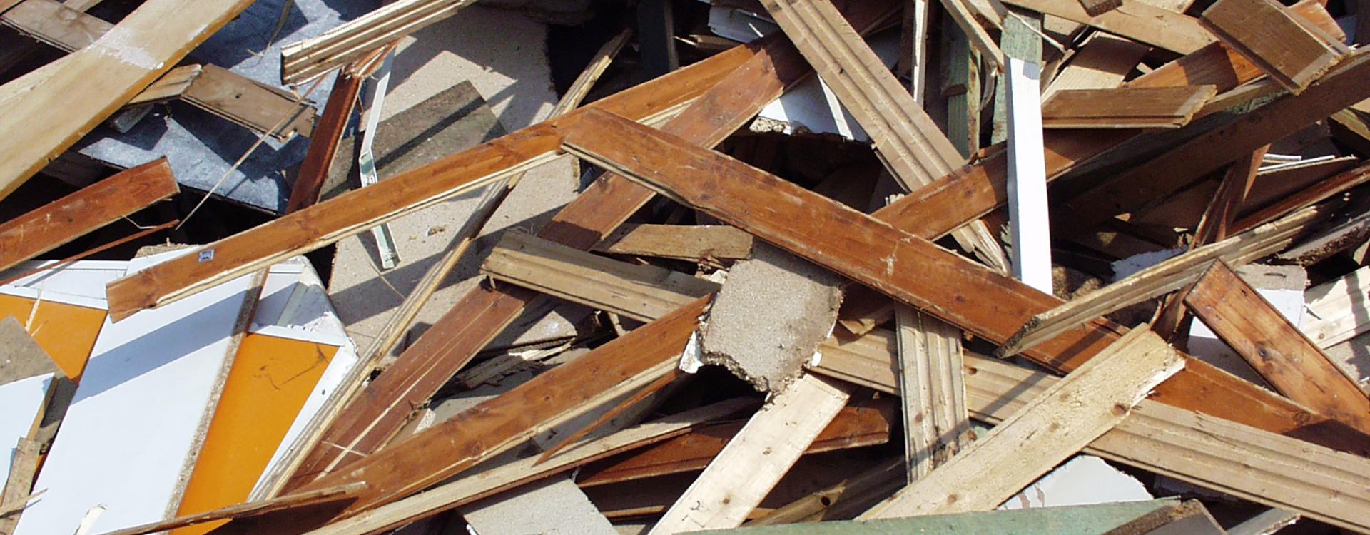 Sammlung von Holzlatten 