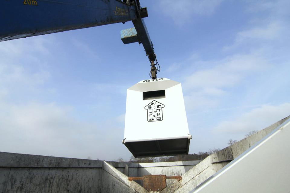 Glass recycling bins