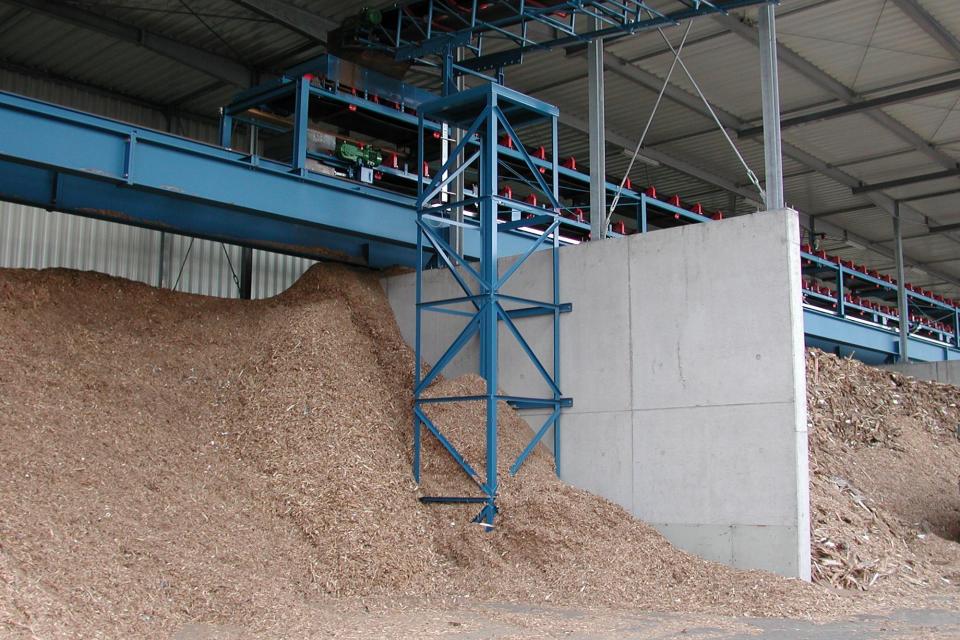 Recycled wood: wood chips