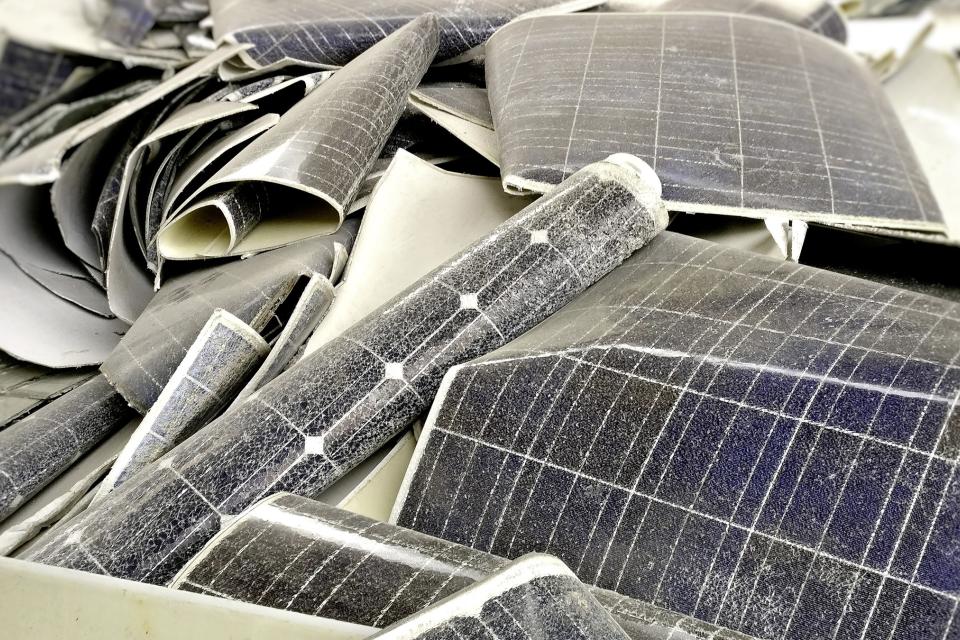Photovoltaikmodule gesammelt 