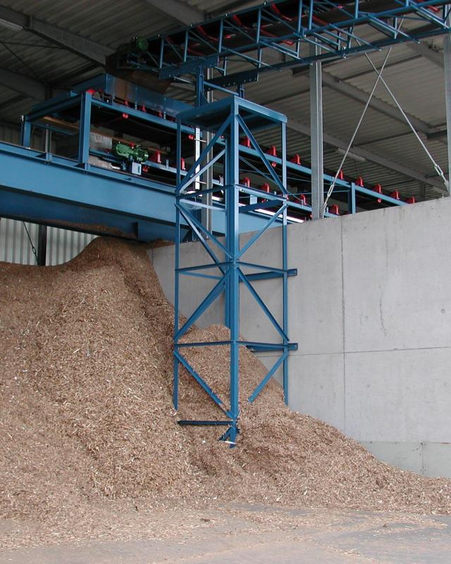 Recyceltes Holz: Hackschnitzel