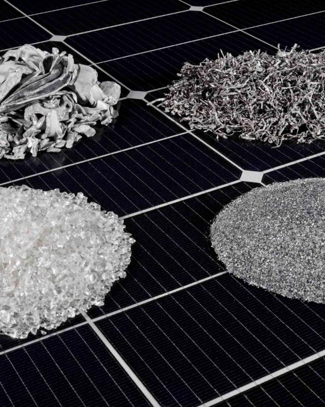 Recyclingprodukte PV-Recycling