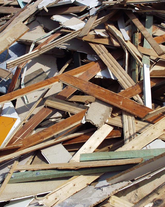 Sammlung von Holzlatten 