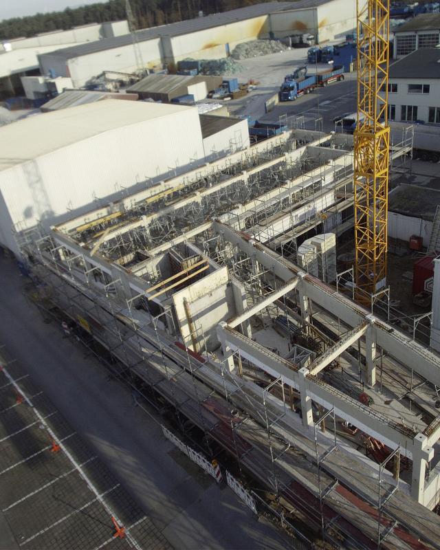 Bau vom neuen Haupverwaltungsgebäude in Marienfeld 2016